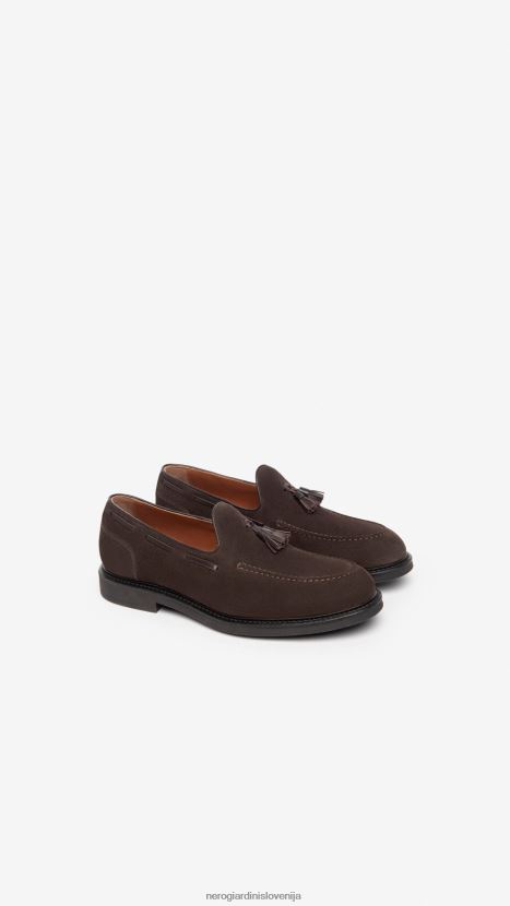 NeroGiardini moški umetnost. i302960ue loaferji iz semiša testa di moro 4JD860365