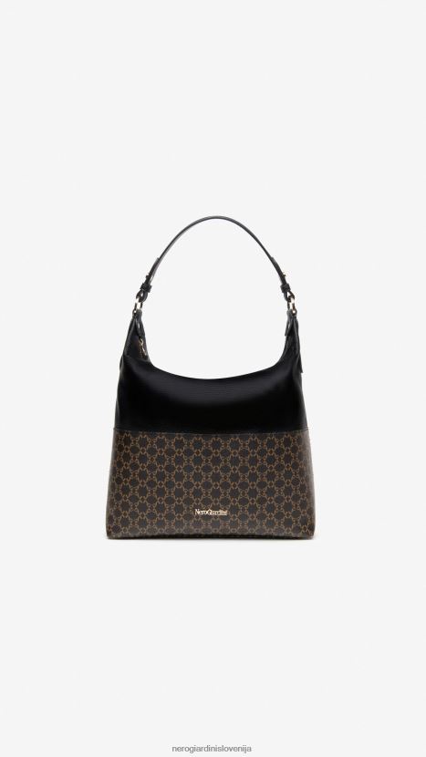 NeroGiardini ženske umetnost. i243031d torba za hobo iz tehničnega materiala testa di moro 4JD860320