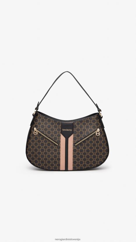 NeroGiardini ženske umetnost. i343582d torba za hobo iz tehničnega materiala testa di moro 4JD860321
