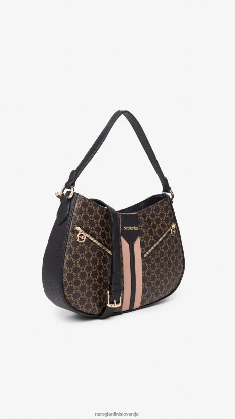 NeroGiardini ženske umetnost. i343582d torba za hobo iz tehničnega materiala testa di moro 4JD860321