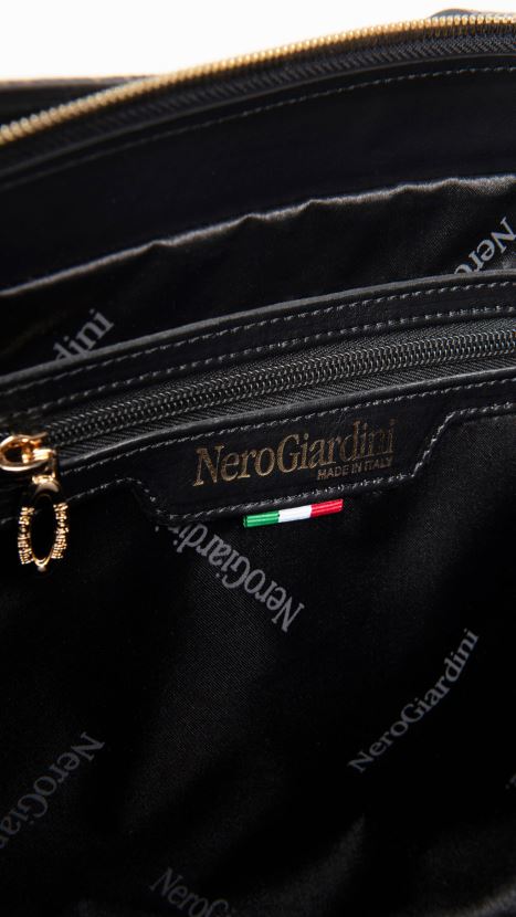 NeroGiardini ženske umetnost. i343582d torba za hobo iz tehničnega materiala testa di moro 4JD860321